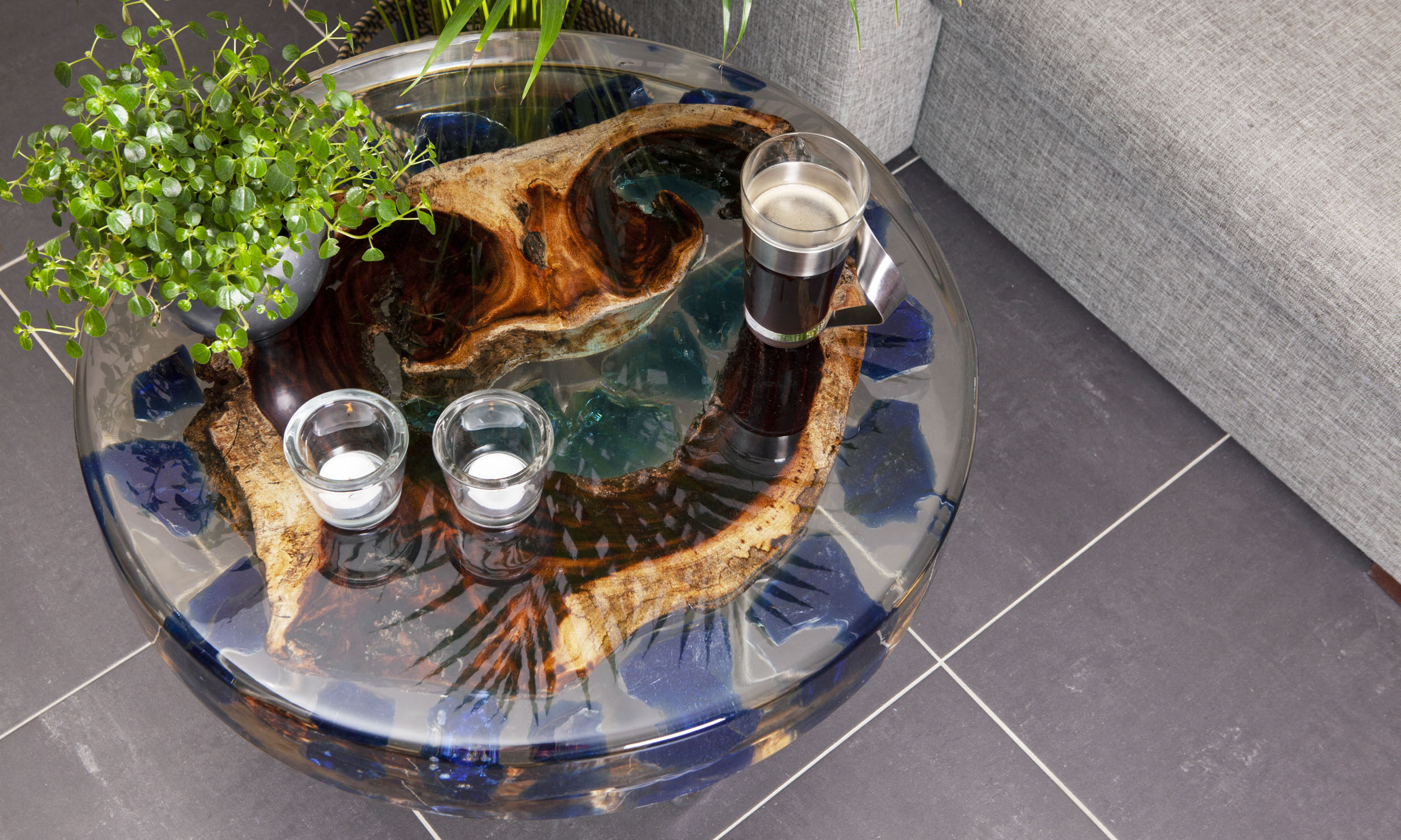 Epoxy koffie tafel