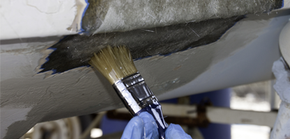 Repair polyester damage